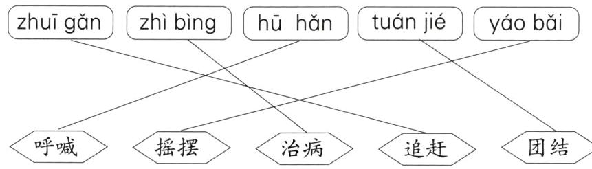 团结呼喊摇摆治病追赶
