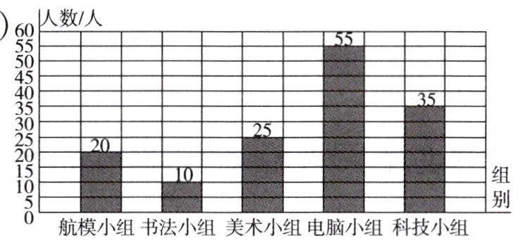 航模小组书法小组美术小组电脑小组科技小组