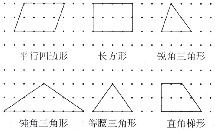 钝角三角形等腰三角形直角梯形