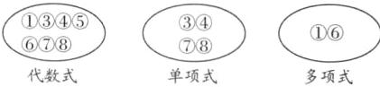 代数式单项式多项式