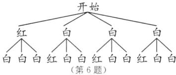 白白白红白白红白白红白白第6题