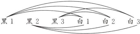 白1白2黑1黑2黑3白3