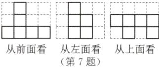 从前面看从左面看从上面看第7题