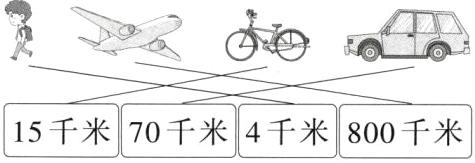 15千米70千米4千米800千米