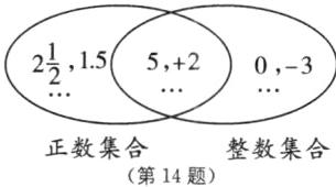 正数集合整数集合第14题