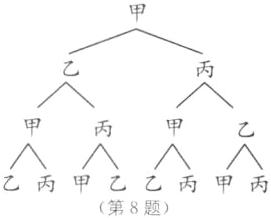 乙丙甲乙乙丙甲丙第8题