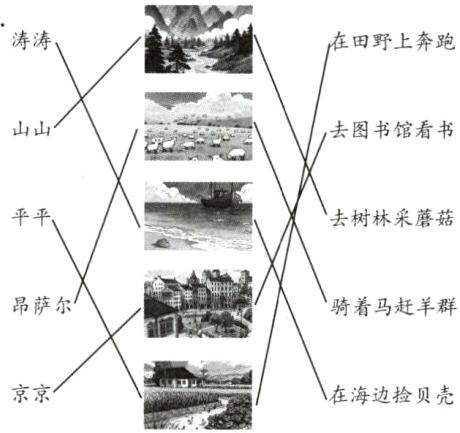 京京在海边捡贝壳