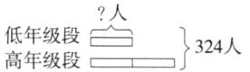 人低年级段白324人高年级段