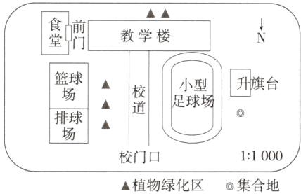 校门口11000A植物绿化区集合地