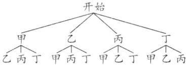 乙丙丁甲丙丁甲乙丁甲乙丙