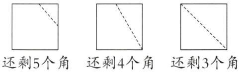 还剩5个角还剩4个角还剩3个角