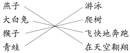 飞快地奔跑猴子青蛙在天空翱翔
