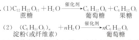 催化剂nCHO2CHOmHHO淀粉或纤维素葡萄糖