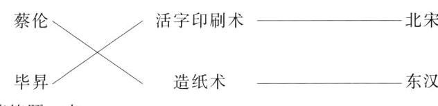 东汉造纸术毕昇