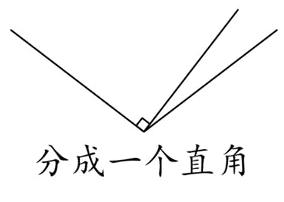 分成一个直角和一个锐角