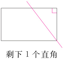 剩下1个直角