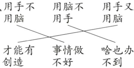 才能有事情做啥也办创造不到不好