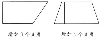增加4个直角增加3个直角