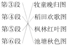 第段枫林红叶图第段池塘秋色图