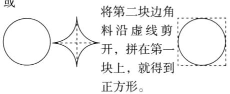 块上就得到正方形