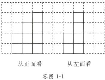 从正面看从左面看答图11
