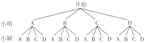 小明小颖ABCDABCDACDA