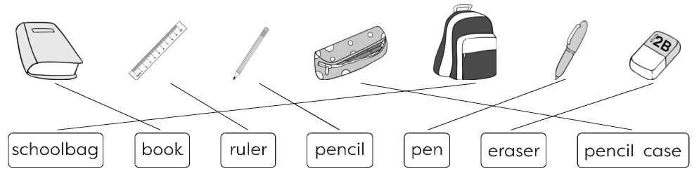 pencilcaserulerpenienbookschoolbageraser