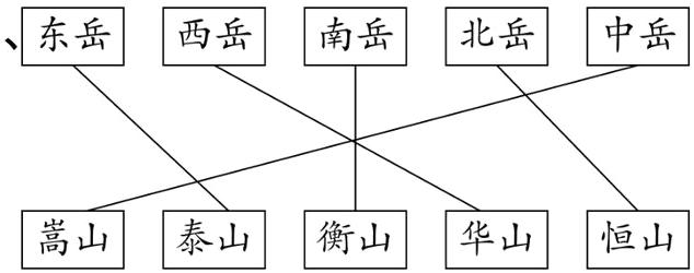 嵩山泰山衡山华山恒山