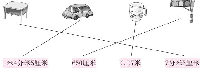 1米4分米5厘米650厘米007米7分米5厘米