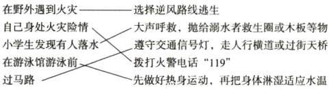 遵守交通信号灯走人行横道或过街天桥拨打火警电话119先做好热身运动再把身体淋湿适应水温