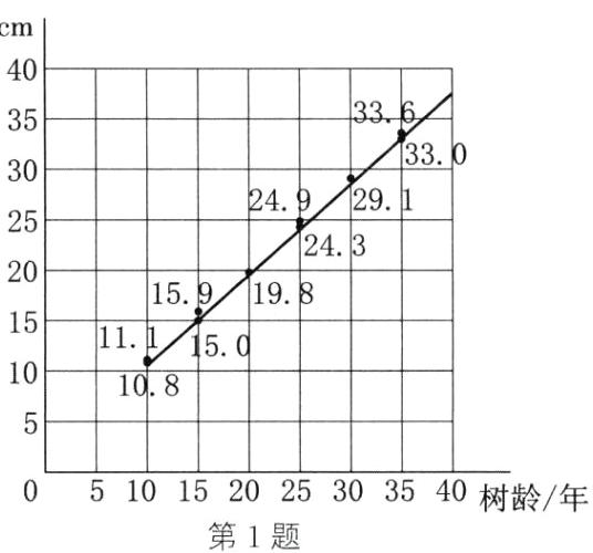 510152025303540树龄年第1题