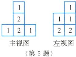 主视图左视图第5题