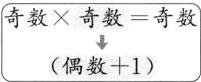奇数奇数奇数偶数1
