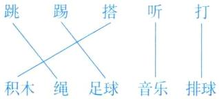 积木绳足球音乐排球