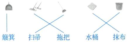 水桶抹布拖把簸箕扫帚