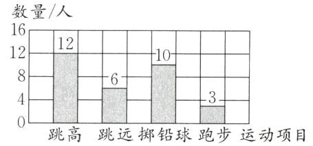 跳高跳远掷铅球跑步运动项目