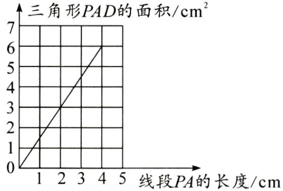 12345线段PA的长度cm