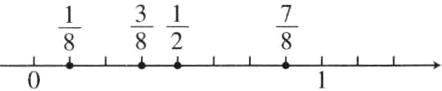 frac38frac12frac78frac18