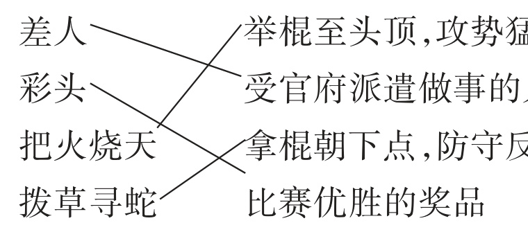 拨草寻蛇比赛优胜的奖品