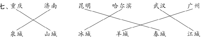 泉城山城冰城羊城春城江城