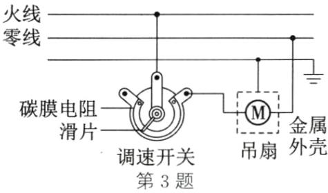 外壳吊扇调速开关第3题