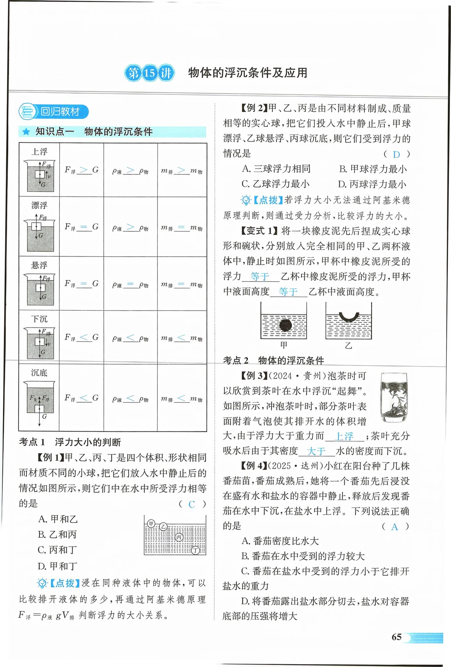 2026年中考启航物理湖南专版&nbsp;第65页