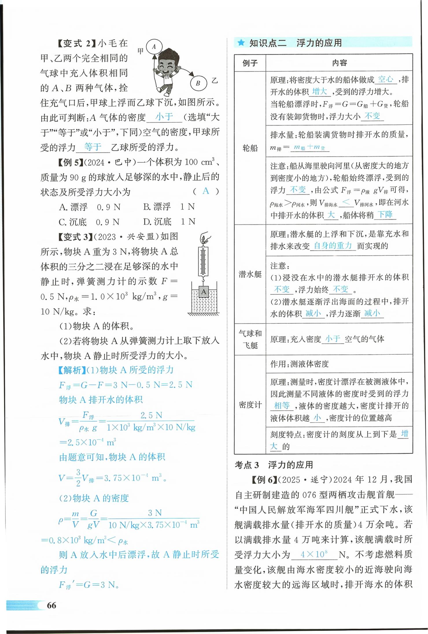 2026年中考启航物理湖南专版&nbsp;第66页
