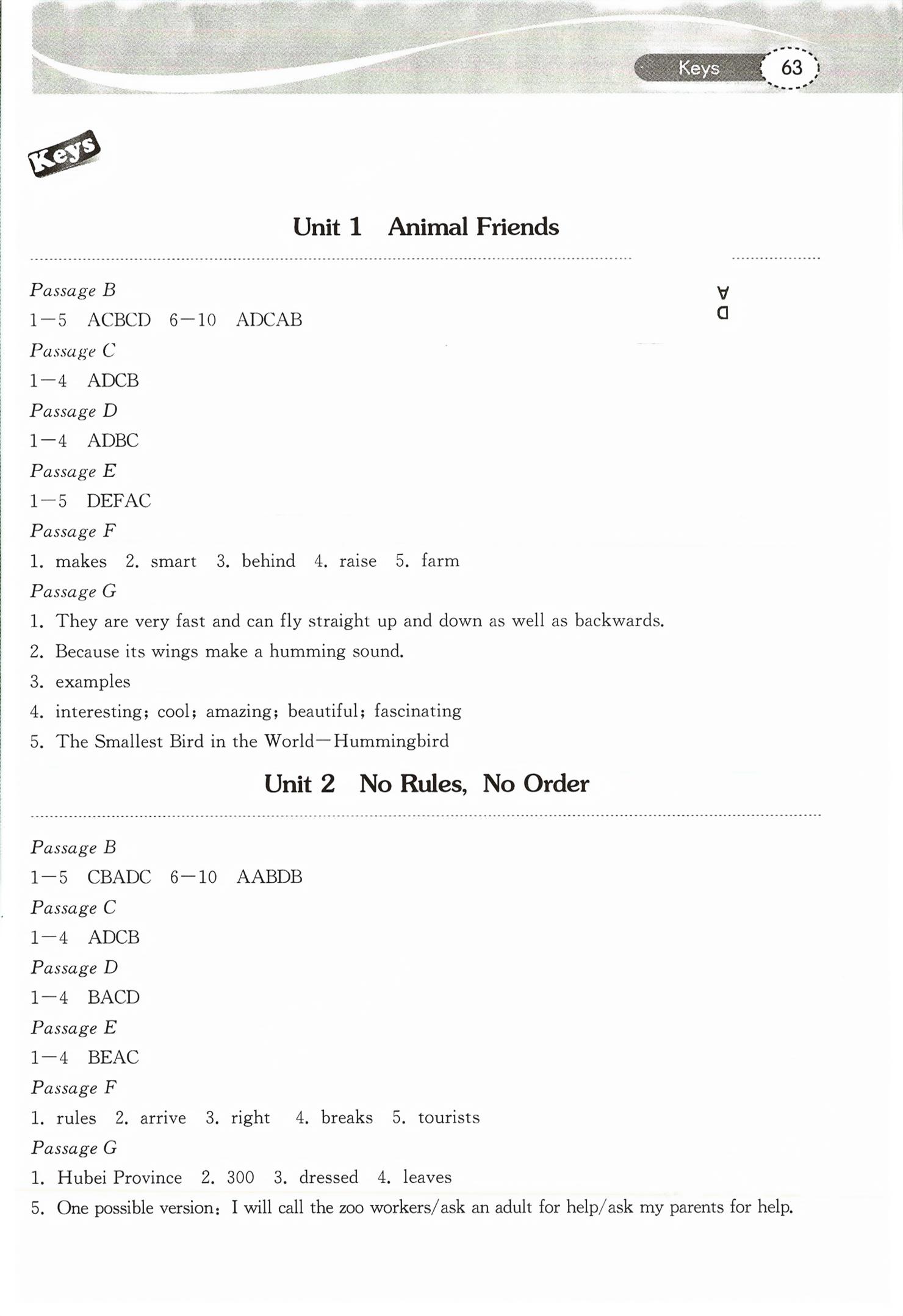 2026年长江作业本初中英语阅读训练七年级下册人教版&nbsp;第1页